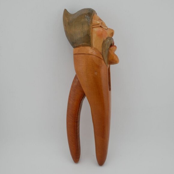 Vintage Hand-Carved Wooden Nutcracker Black Forest Folk Art Hand Crafted - Picture 3 of 10